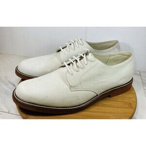 Alan Payne "CHUCK” Mens Off White Leather Derbys Size US 15M